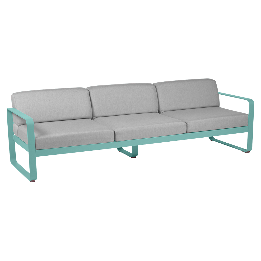 3х местный диван - BELLEVIE - Яркие цвета (серые подушки)»