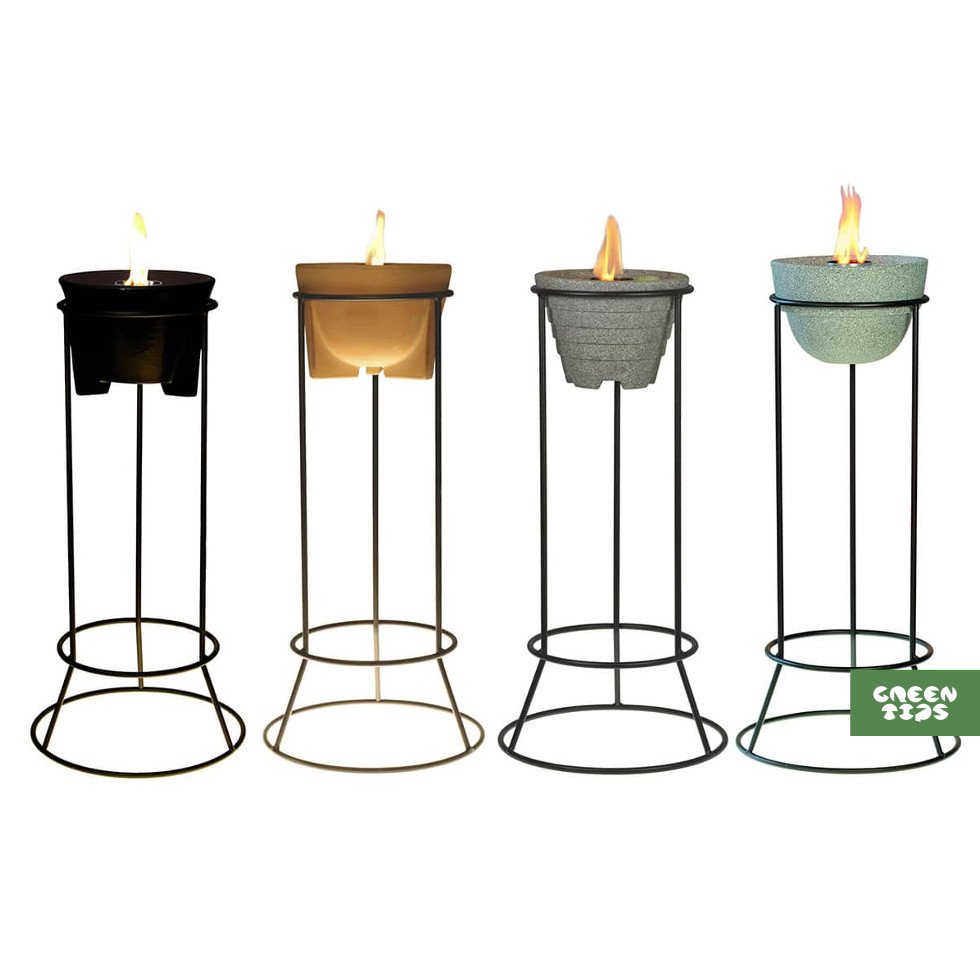 картинка Стальная подставка для керамических восковых светильников (Стальная стойка для огневой чаши) от магазина Greentips