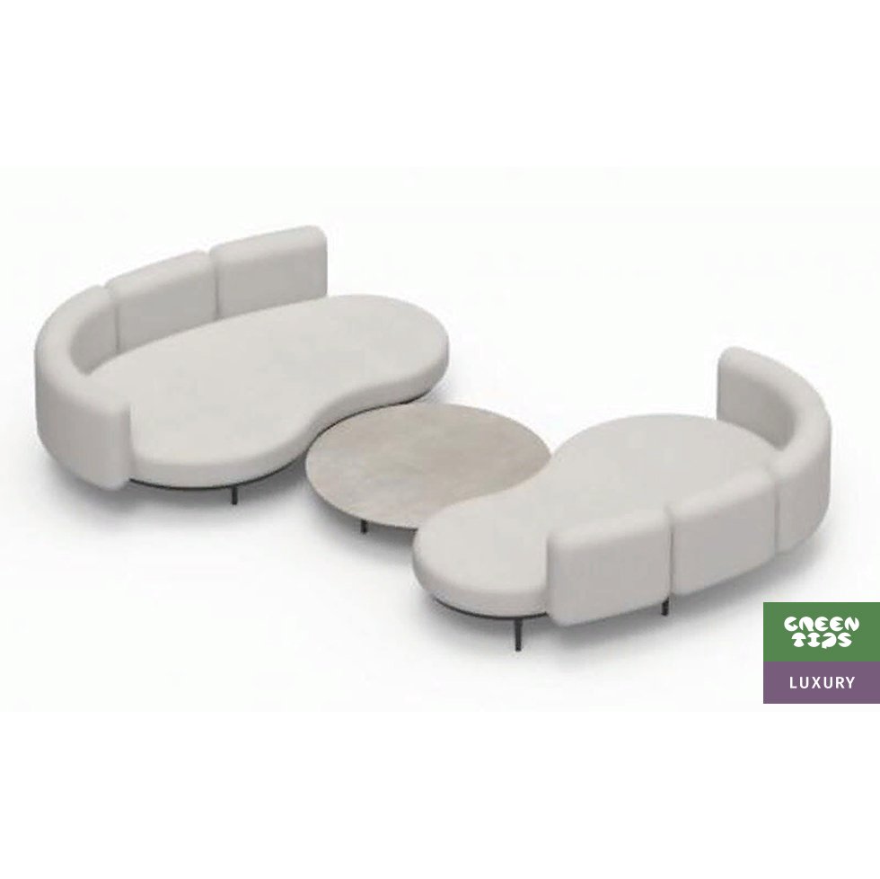 картинка Комплект мебели Organic Lounge из двух симметричных диванов и низкого стола от магазина Greentips