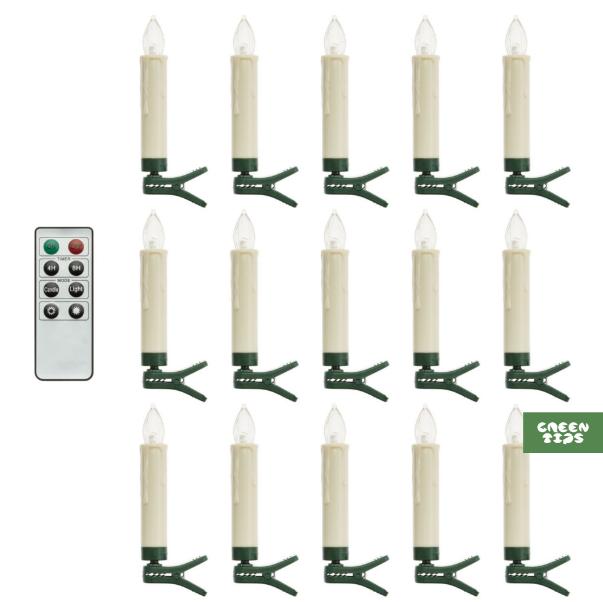картинка Набор из конических свечей (15 шт.) от магазина Greentips