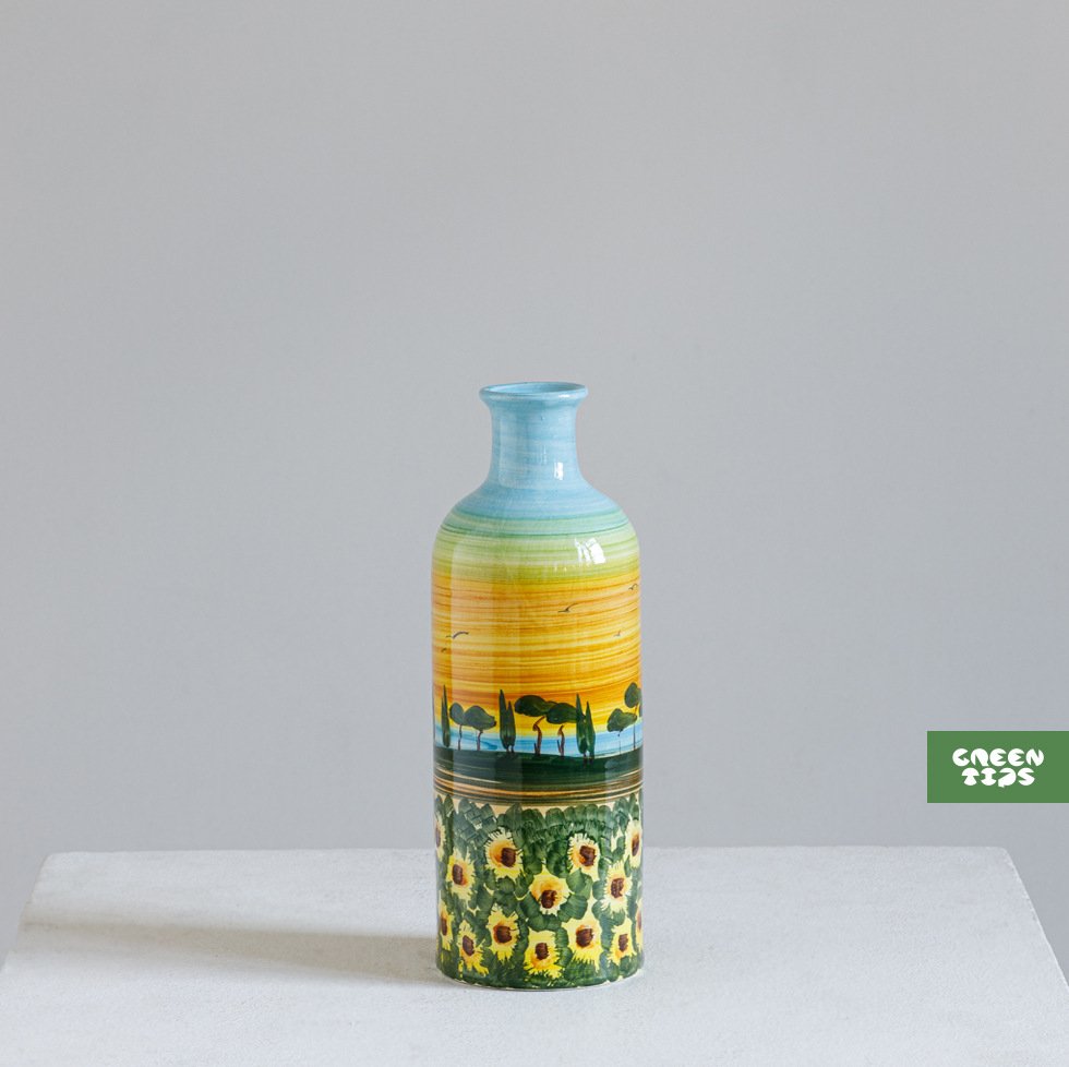 картинка Небольшая желтая ваза от магазина Greentips